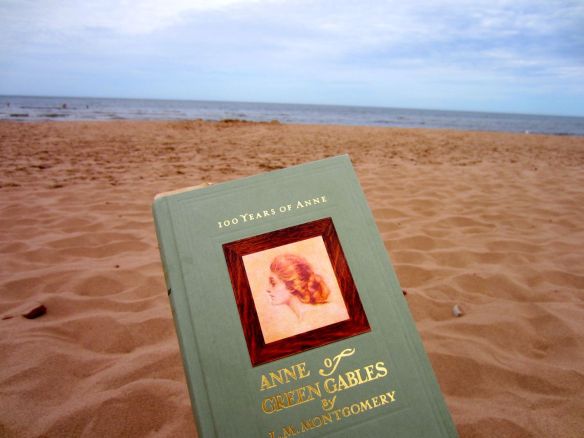 Reading Anne on Cavendish Beach